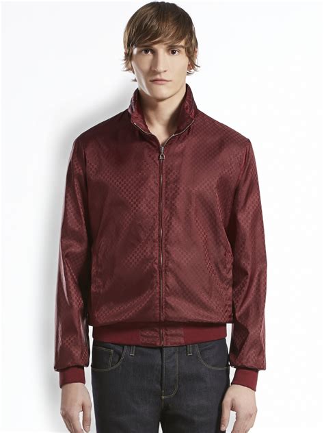 red gucci nylon jacket|dark Gucci jackets for men.